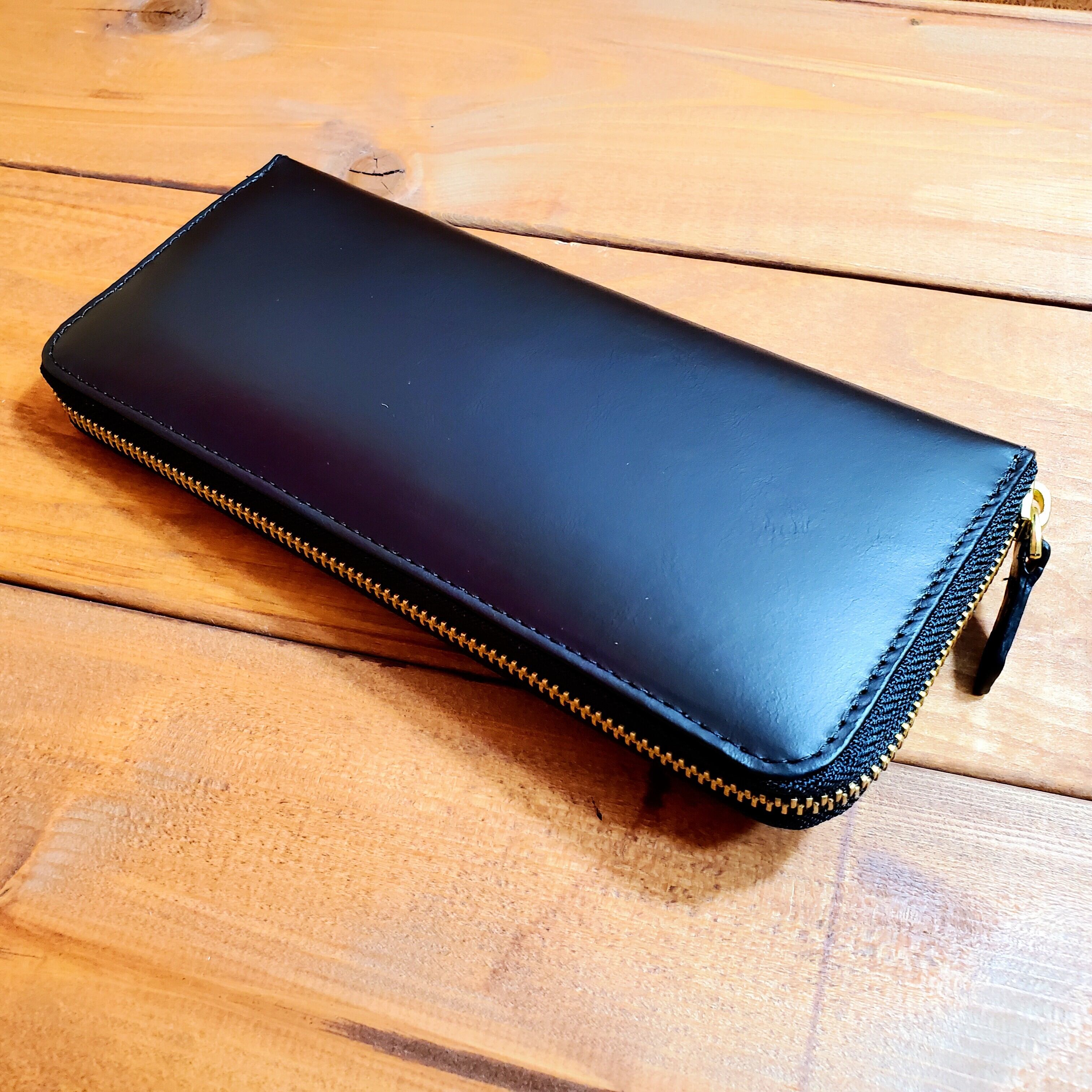 レザーラウンドファスナー長財布 牛ヌメ革（bs-1624）