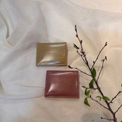 B.stuff 限定新素材「レユール」三つ折りお財布