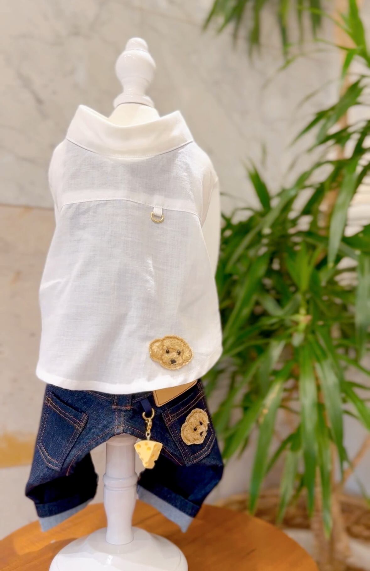 ワッペンカラーシャツ | DENIM ROSE