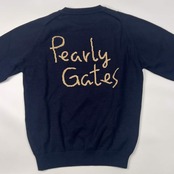 PEARLY GATES GOLF パーリーゲイツ ゴルフ キャラデザイン コットン ニット セーター 1/ネイビー メンズ