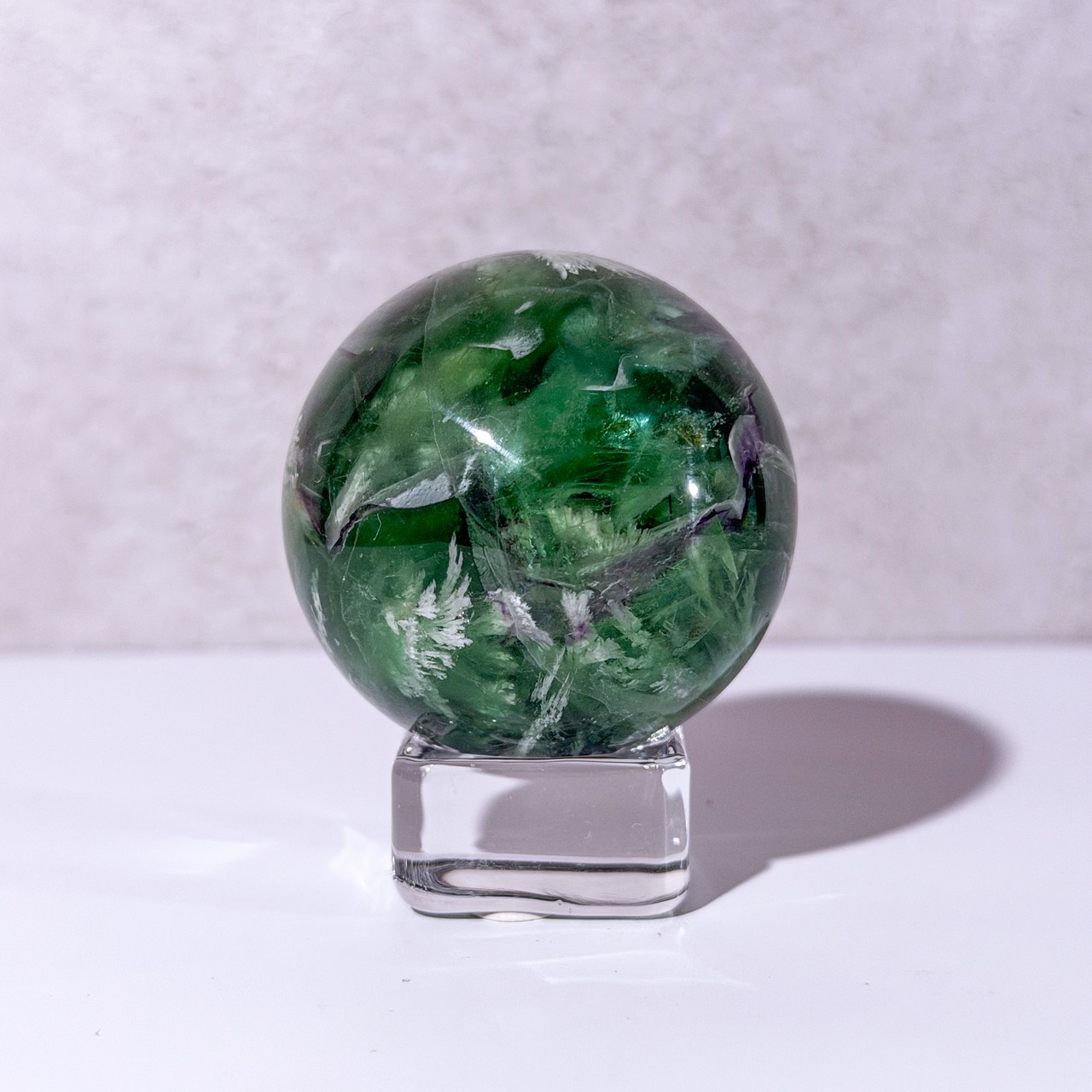 フェザーフローライト スフィア ＊ Angel Feather Fluorite ＊ 天然石