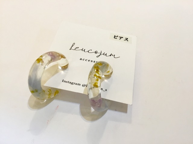 Leucojum リングピアス