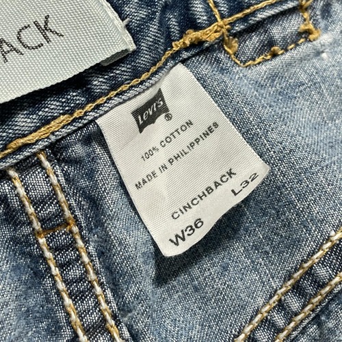 【W36 L32】 europe levi's リーバイス cinchiback 詳細写真5