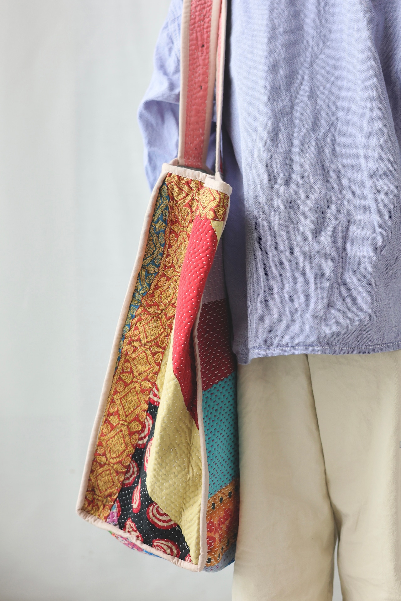 ＜PHET&PLOY＞Kantha Bag Piping カンタバッグ F - 6