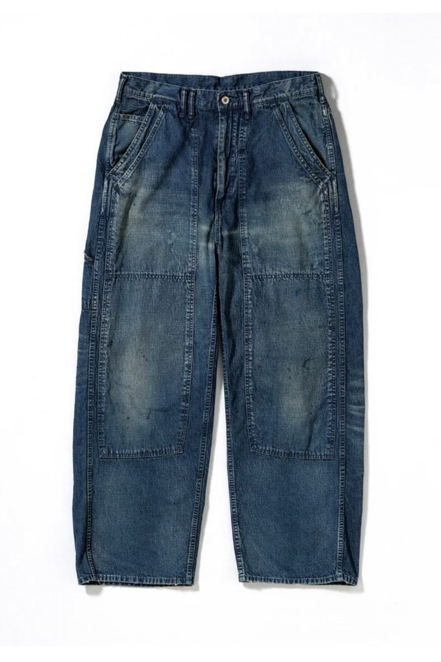 ANACHRONORM/アナクロノーム　DOUBLEKNEE DENIM PAINTER PANTS INDIGO　AN473