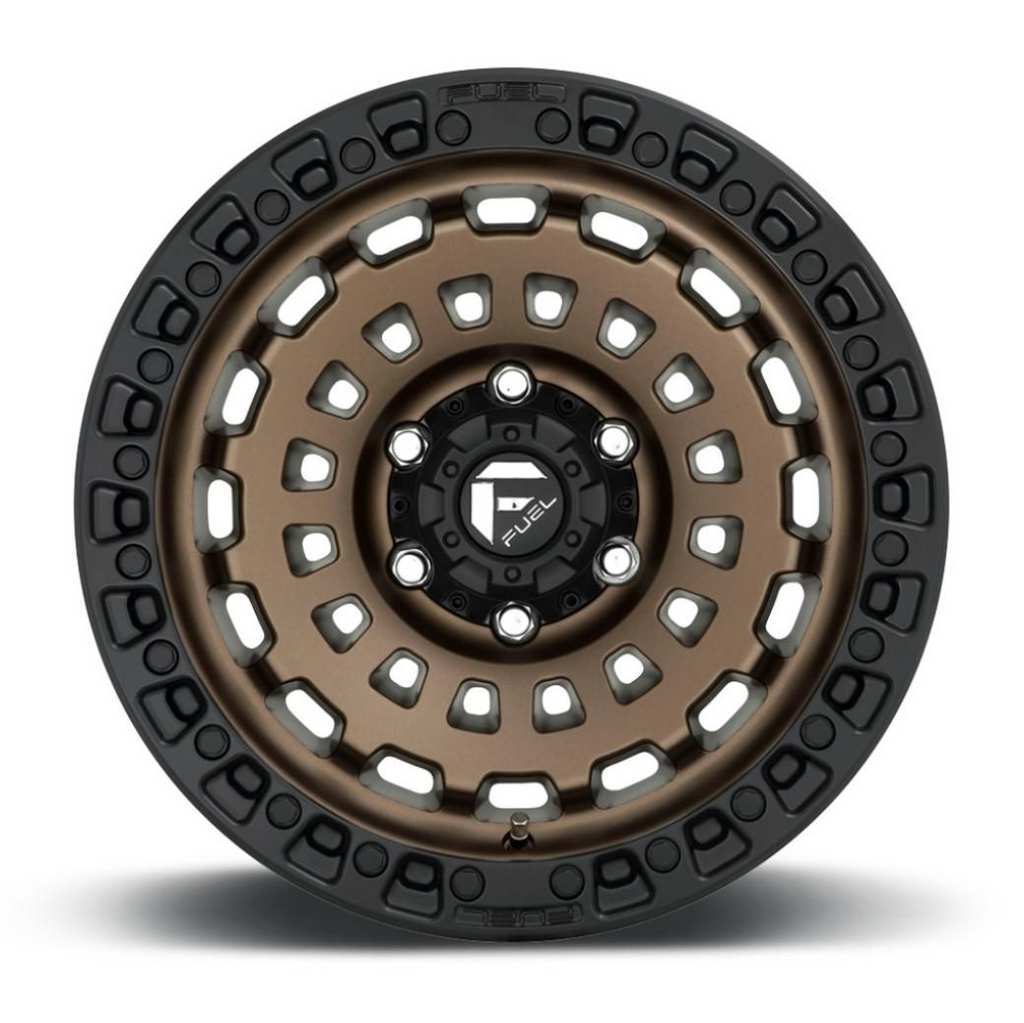 絶対お得‼️FLO クリンチャーホイール F60mm R90mmバランス取り済み FUEL OFFROAD ZEPHYR（ゼファー）D634 ブロンズブラックリング
