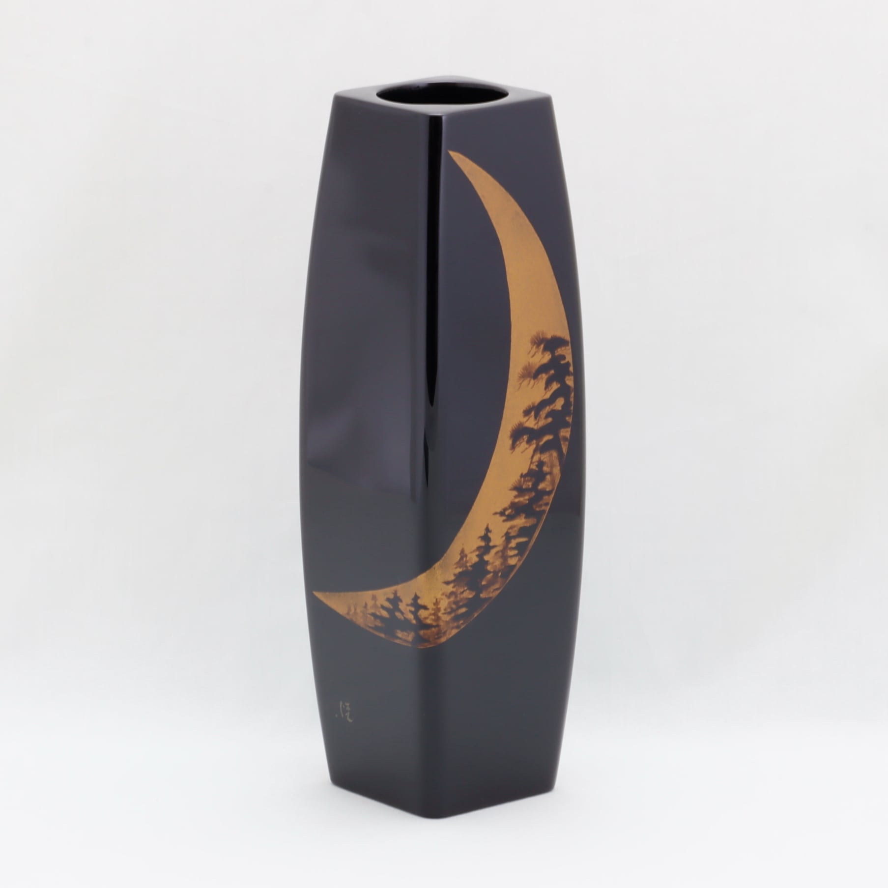 905 輪島塗 花器／胴張形／宵月蒔絵 | 輪島塗 加藤漆器店 公式