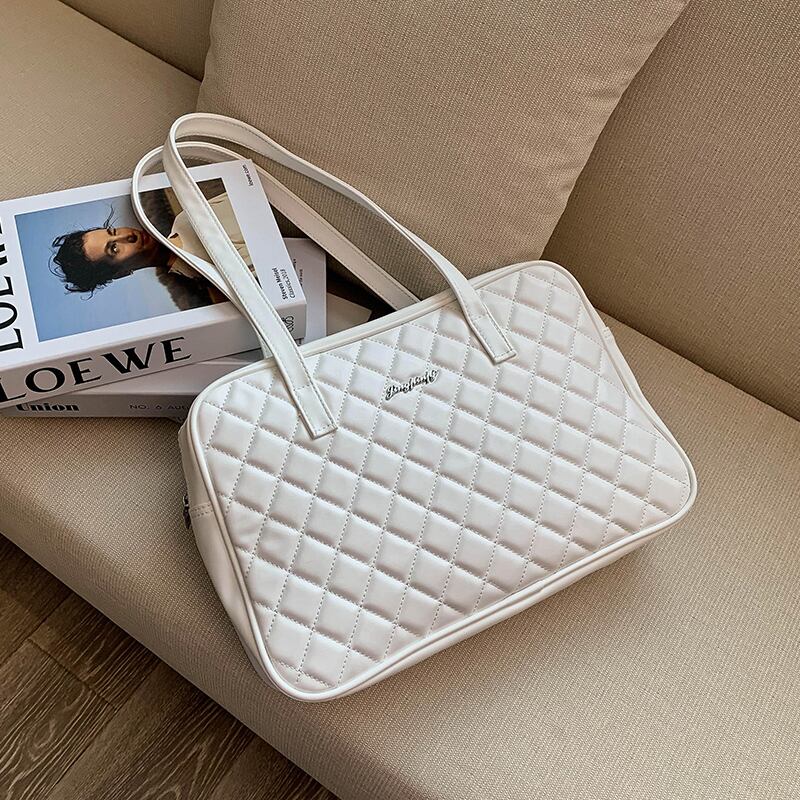 リンジラージバッグメス2020新しい流行のファッションシンプルな大容量ワンショルダーアンダーアームバッグネットレッドオールマッチハンドバッグ 手作りハンドバック37994987168