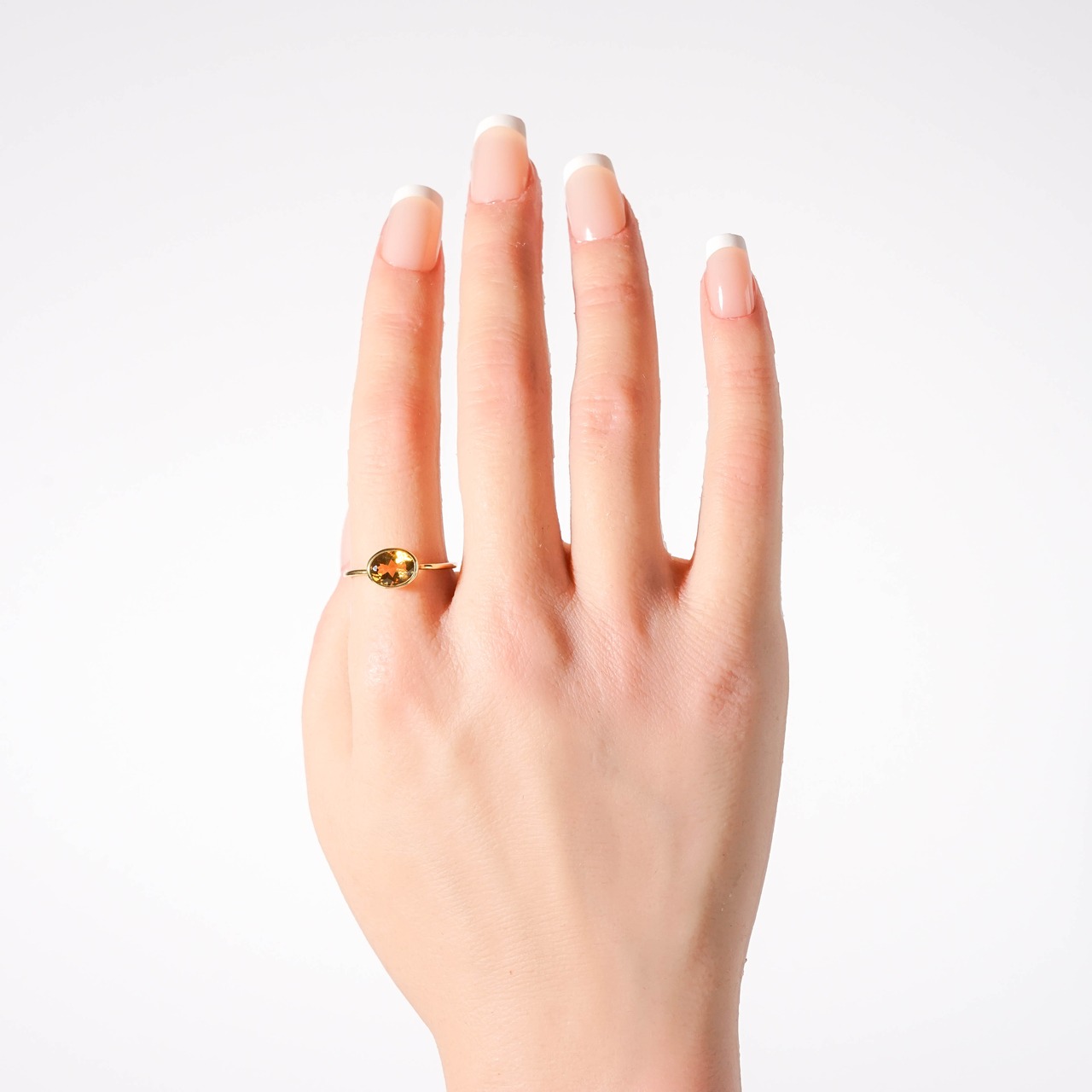 【16号】シトリン リング（プチ）