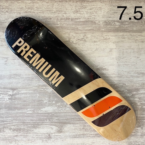 【PREMIUM】LOGO DECK BLACK  7.5inch MINI