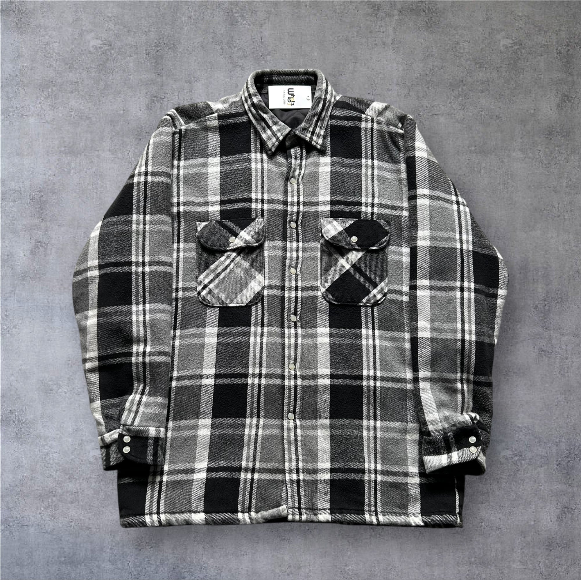 1990s FIVE BROTHER Snap Quilting Heavy Flannel Shirt【高円寺店