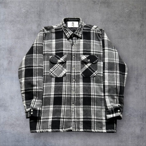 1990s FIVE BROTHER Snap Quilting Heavy Flannel Shirt【高円寺店】