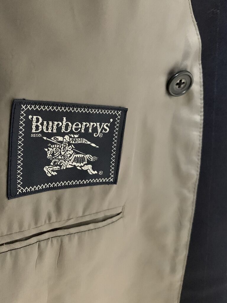 1980~90's Stripe Pattern Design Double Breasted Jacket "Burberrys"