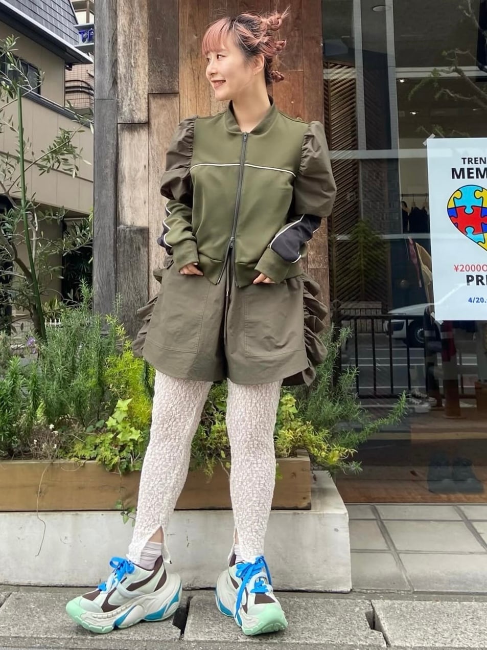 25SS】NONTOKYO ノントーキョー / PUFF SLEEVE ZIP-UP JERSEY