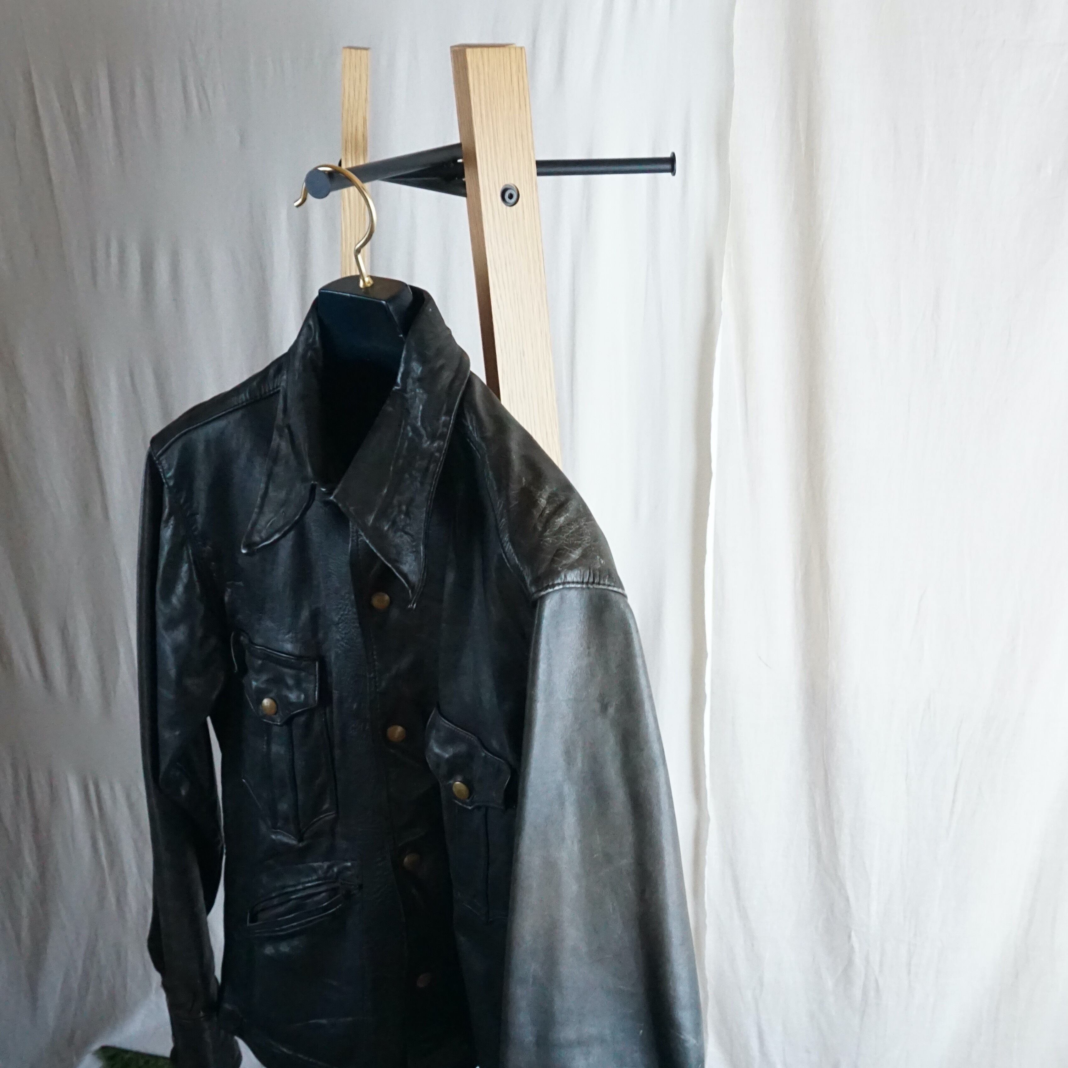 アメリカ レザージャケット 70's US [C2604] | 古着屋ベルエキップ