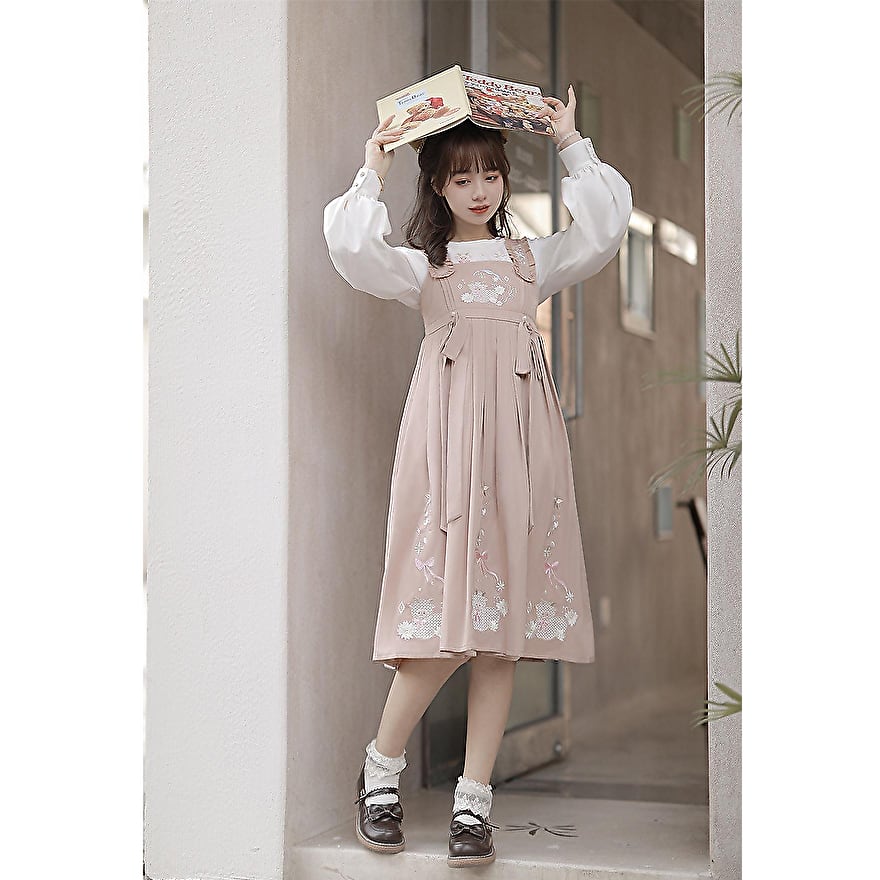 3点セット ポンチョ付きロリィタjsk SEASONZ 華ロリ 中華ロリータ チャイナ風 セットアップ 3点