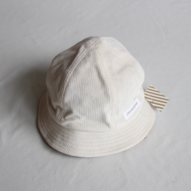 《chocolatesoup 21AW》CORDUROY × BOA REVERSIBLE HAT / BEIGE