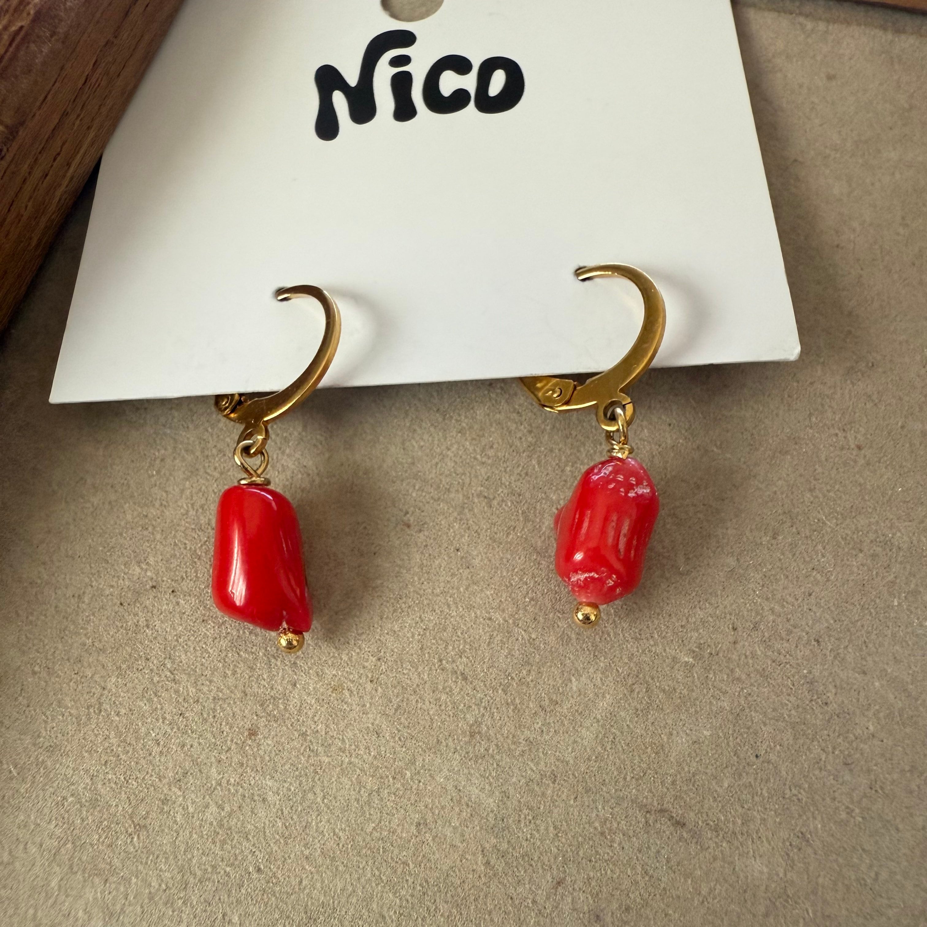 NC26112【サージカルステンレス:ゴールド】nicoピアス