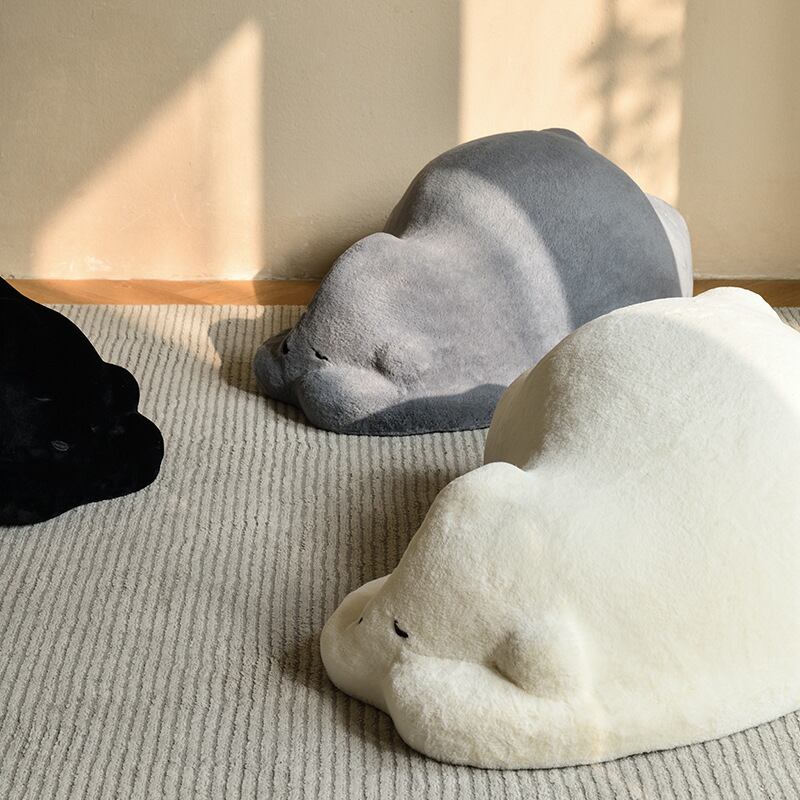クマ 熊 パンダ スツール フットレスト 背もたれ 枕 かわいい クマ 熊 パンダ スツール フットレスト 背もたれ 枕 かわいい