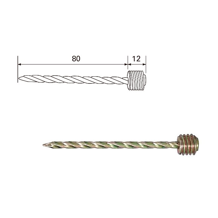 スクリューアンカー 100個セット【プロ用】寸法92mm ブラケット一側足場用部材,中低層用(15m以下)建設・仮設資材(TAKAMIYA)タカミヤ,SRG,ホリー