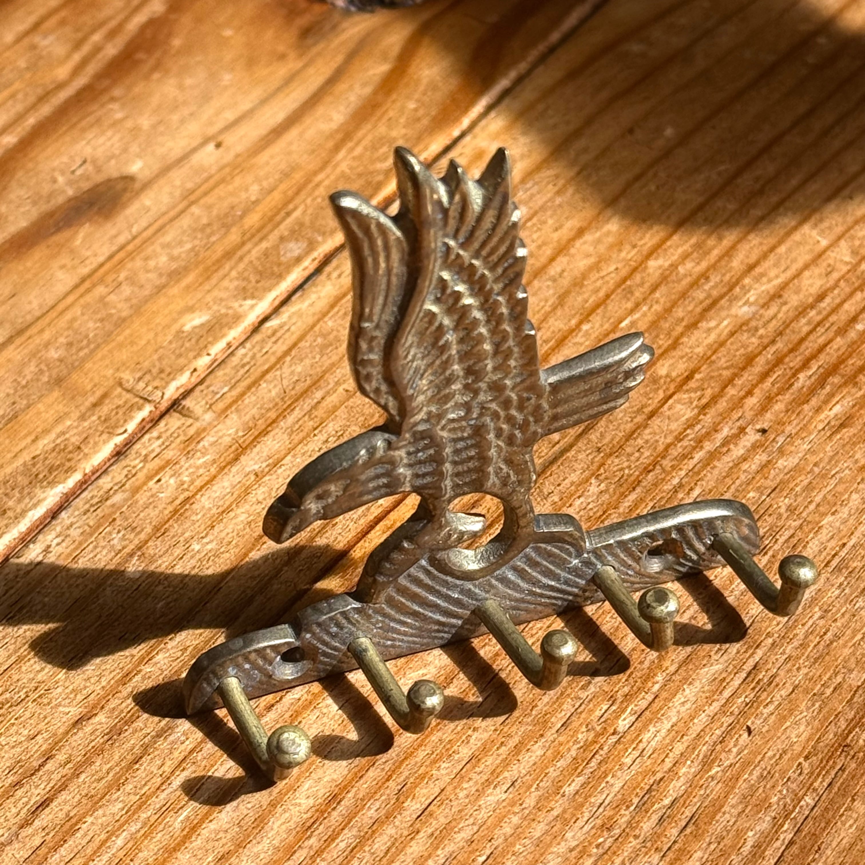 Vintage Brass Eagie Wall Hook Key Holder イーグル ブラス | This N