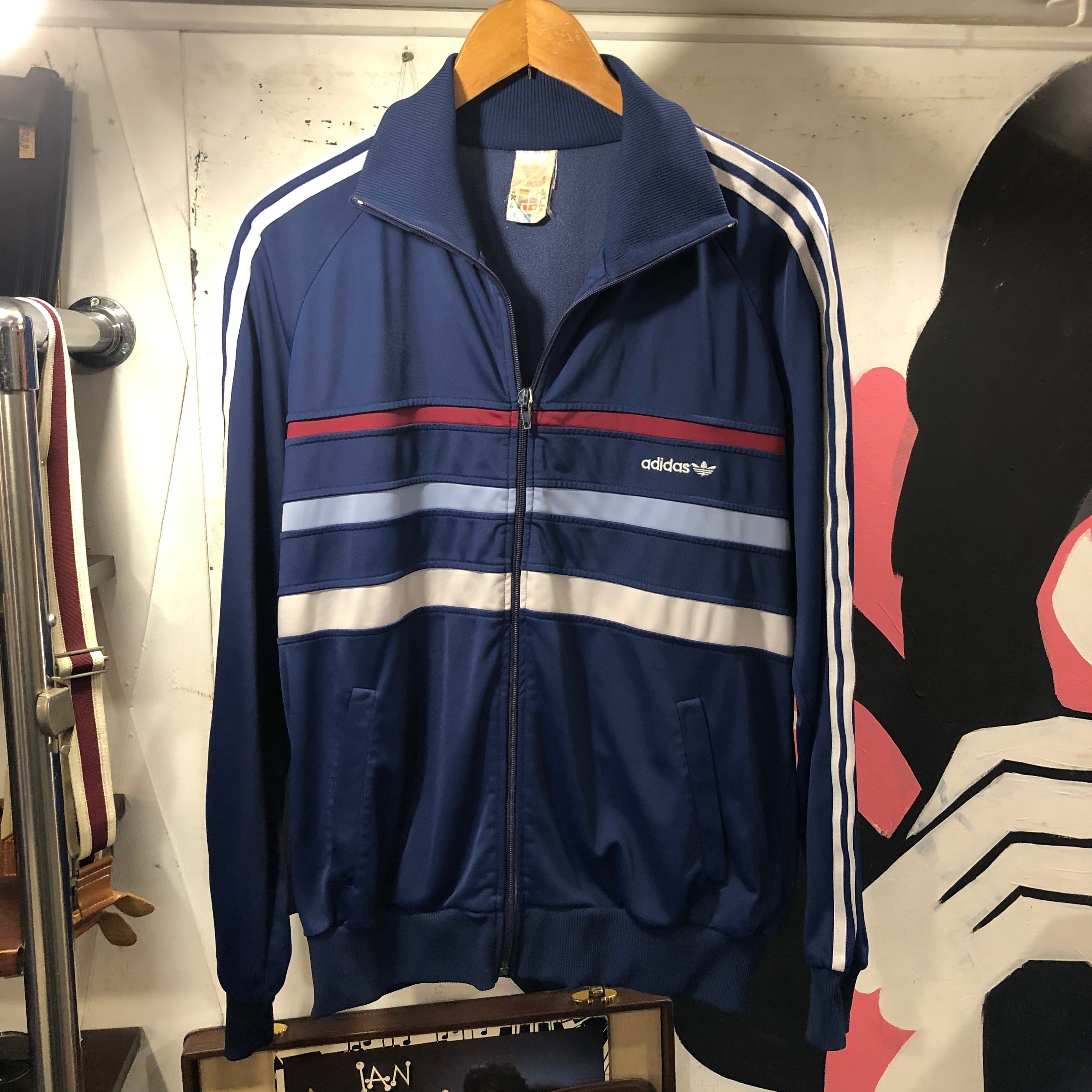 激レア　ビンテージ 80s adidas ジャージ　サイズL ハンガリー製