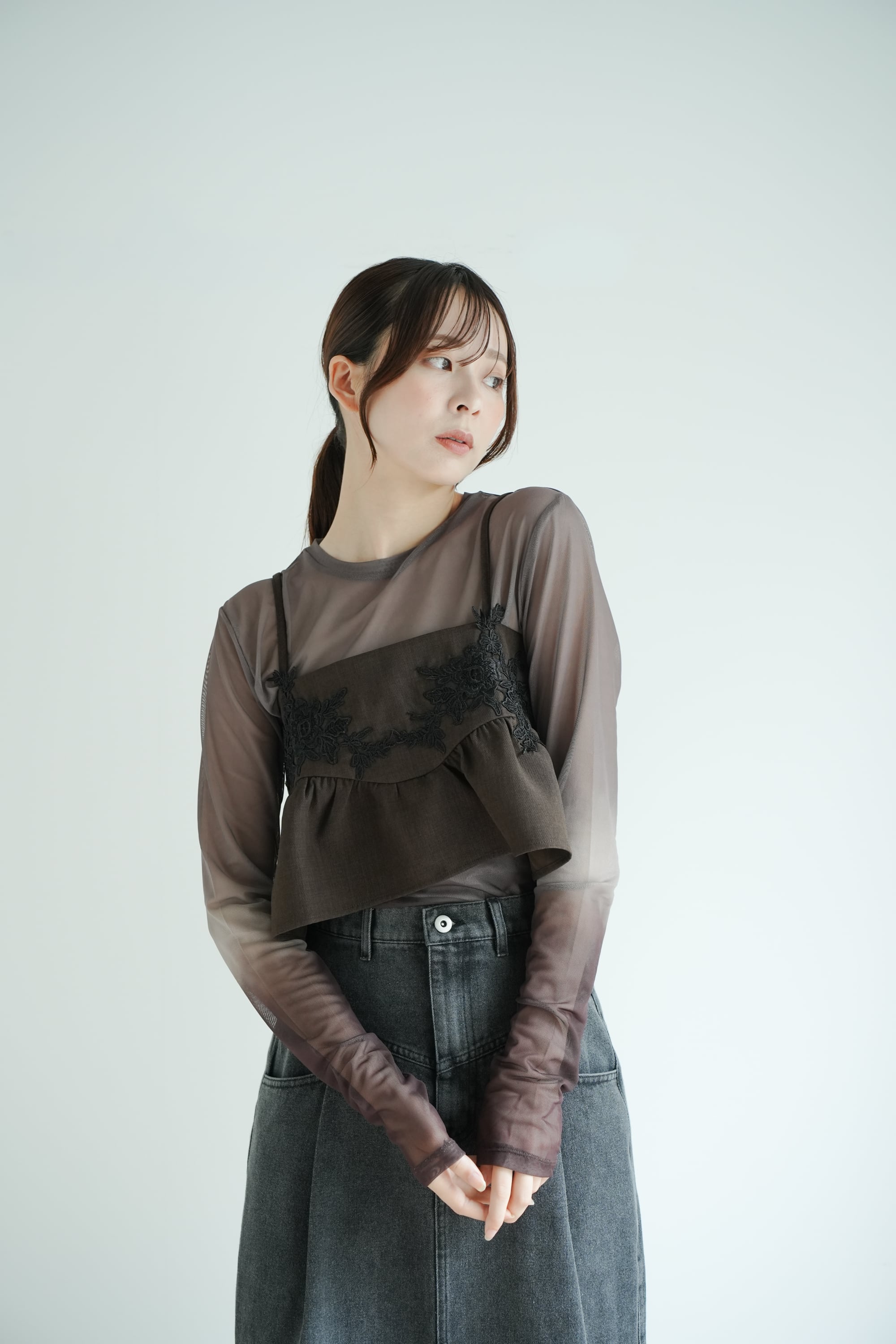 フラワーレースモチーフビスチェ | petit bijou by echelle