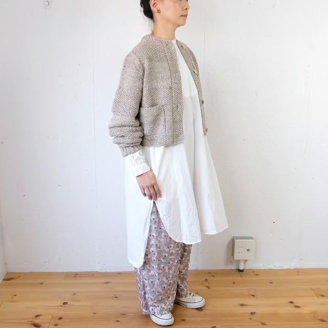 OUND(オウンド)  MOLLE -HAND KNITTED WOOL JUMPER ウルグアイウール手編みセーター
