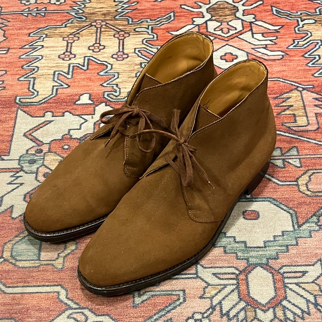 EDWARD GREEN SUEDE CHUKKA BOOTS《7 1/2 E》