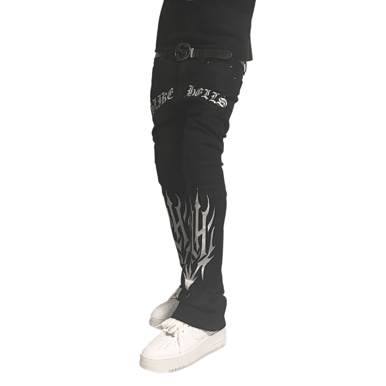 ELDOLADO BRAND ICON flare silver pants【ES028】 - 7