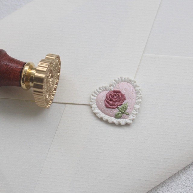 【SELECT】シーリングスタンプ Rose cushion