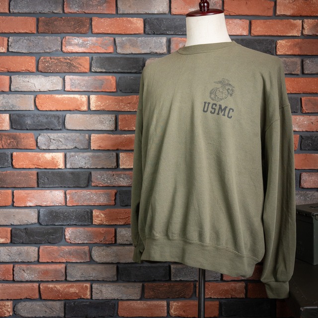 【USED】U.S. Marine Corps Sweat Shirt  実物放出品 アメリカ海兵隊 スウェットシャツ ユーズド