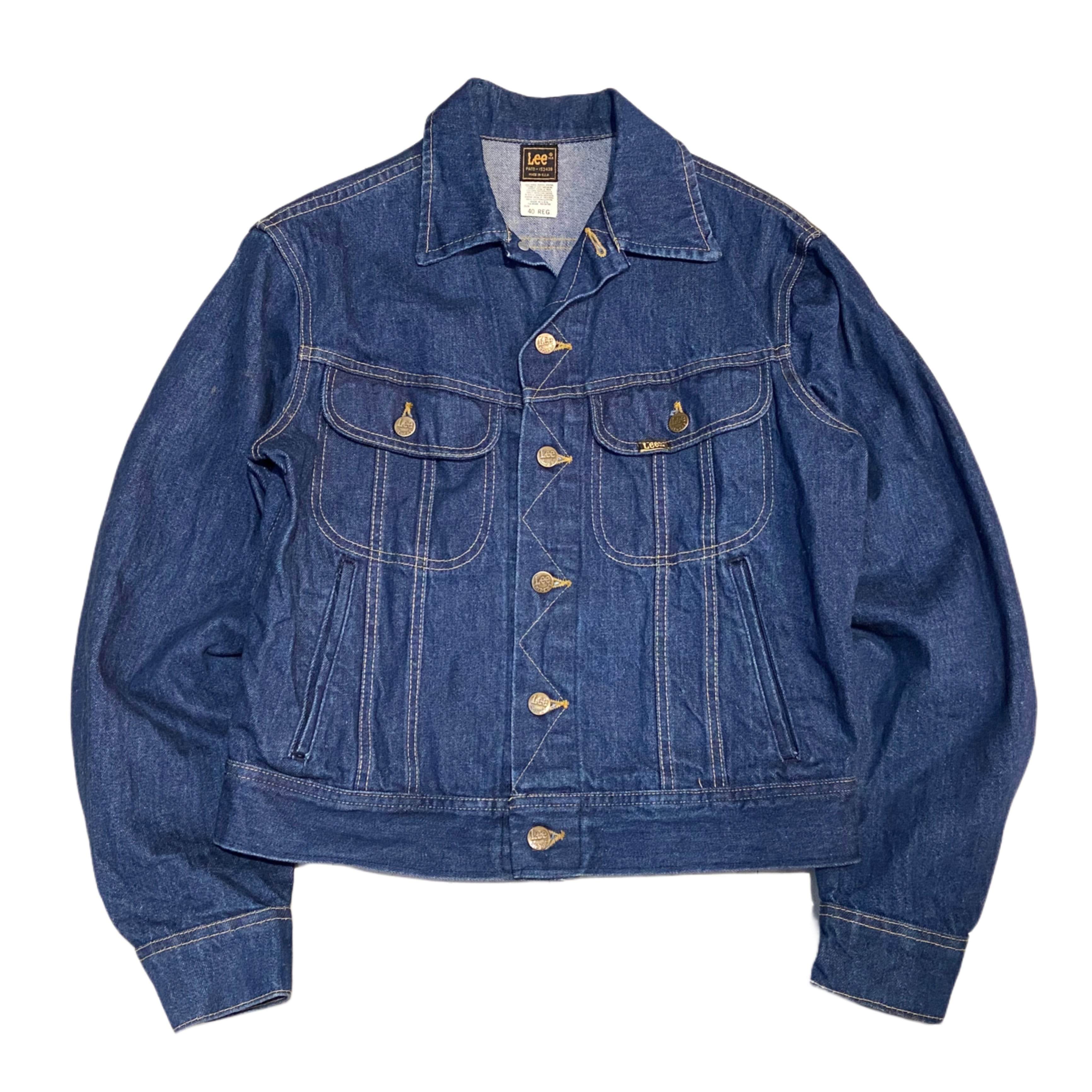 80s Lee リー 220J デニムジャケット【40】MADE IN USA | BACK 80s Lee リー 220J デニムジャケット【40】MADE IN USA | BACK