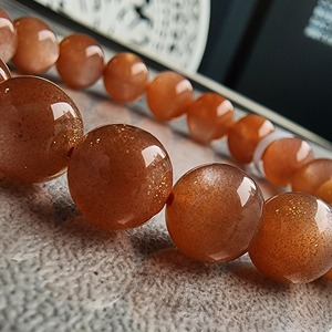 【CT240《no.10》】高品質　濃厚オレンジサンムーンストーン　天然石