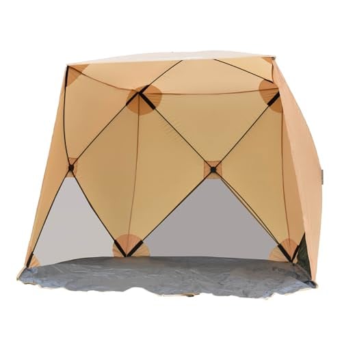 Mountainhiker ドームシェルターテント 4人用 アルミポール採用 210D