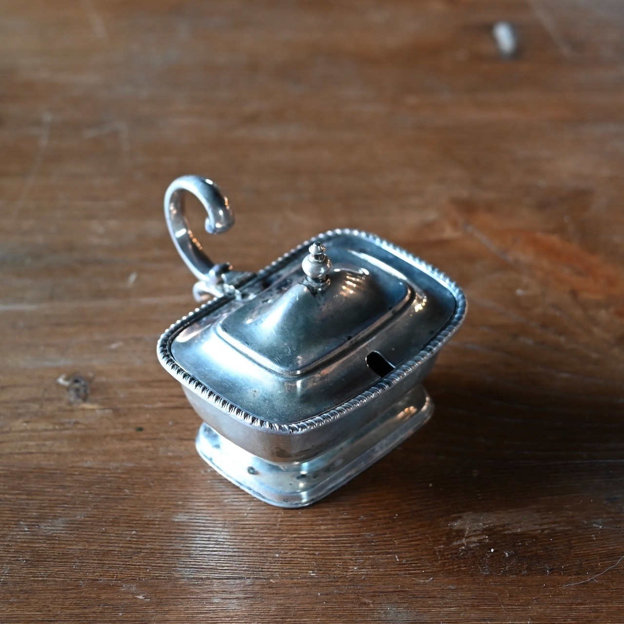 Mustard Pot / マスタードポット〈 小物入れ・シュガーポット・カフェ・店舗什器・アンティーク・ヴィンテージ 〉113655