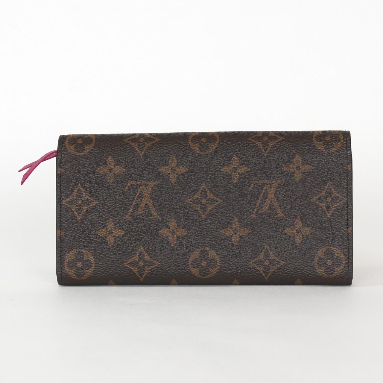 LOUIS VUITTON ルイヴィトン モノグラム ポルトフォイユ エミリー フューシャ M60136 ブラウン×ピンク