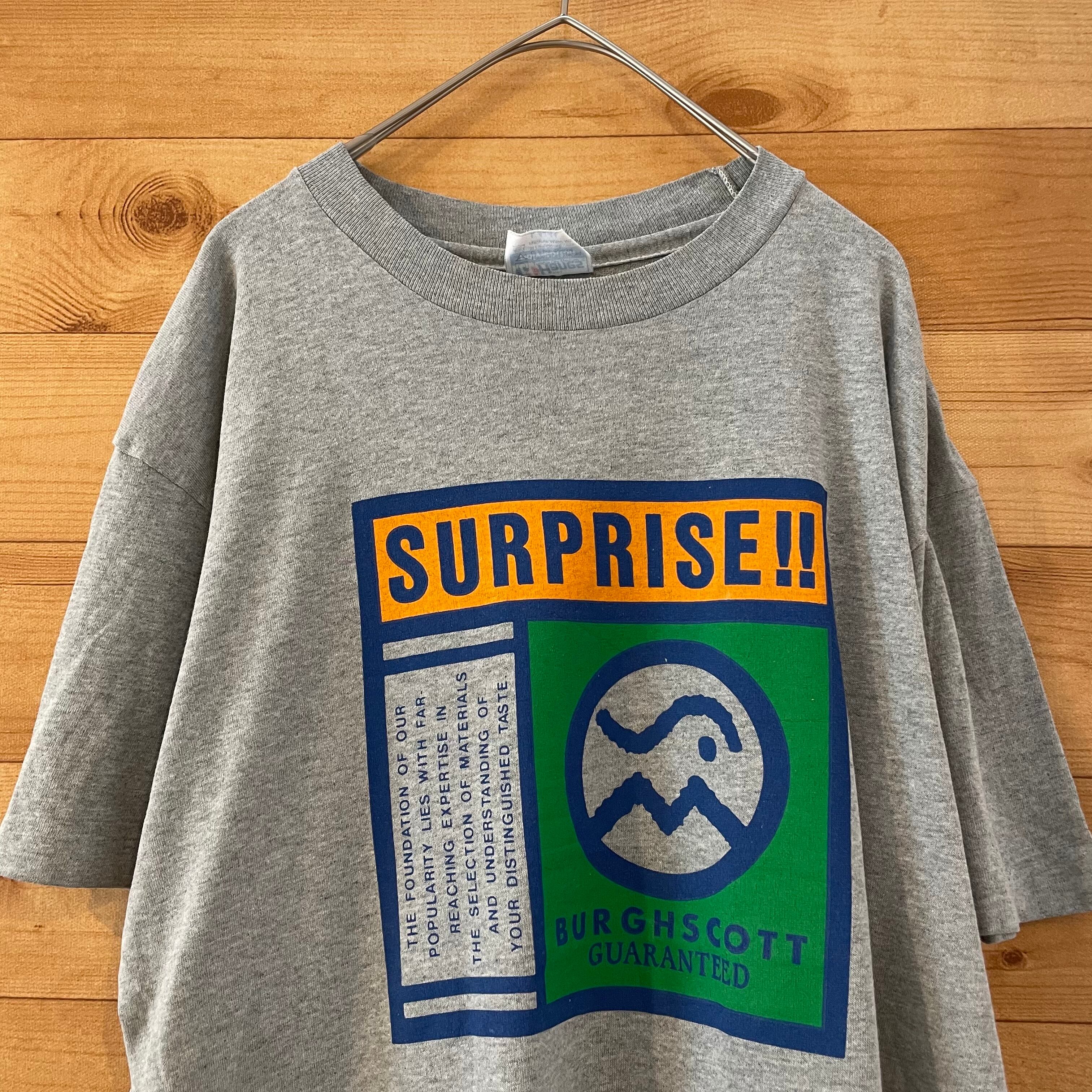 Hanes】80s 90s USA製 Tシャツ プリント BURGHSCOTT サイズL