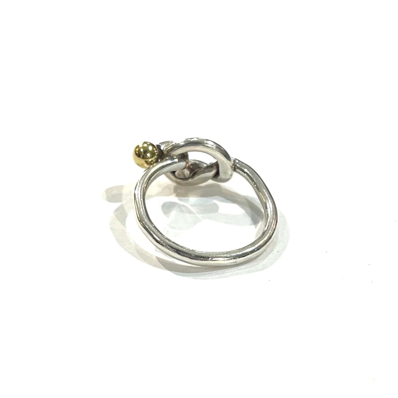 TIFFANY&CO】2337 結コンビツイストノットリング 14-15号／シルバー925