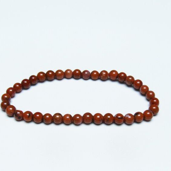 ナンホーンアゲート ブレスレット 5mm 南紅瑪瑙 ブレス 一点物 メール便可 [M便 1/10] 111-42247