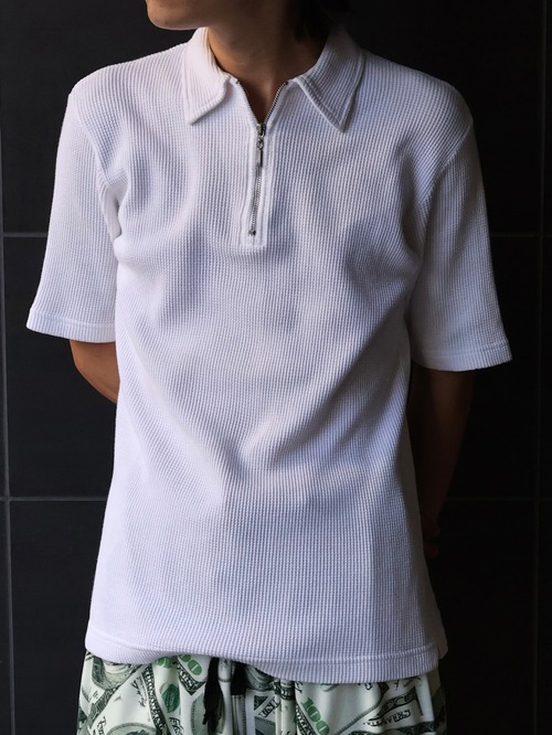 zip up polo shirt