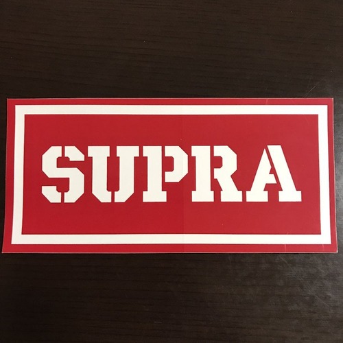 【ST-187】Supra Shoes Footwear スープラ スケートボード Skateboard ステッカー red