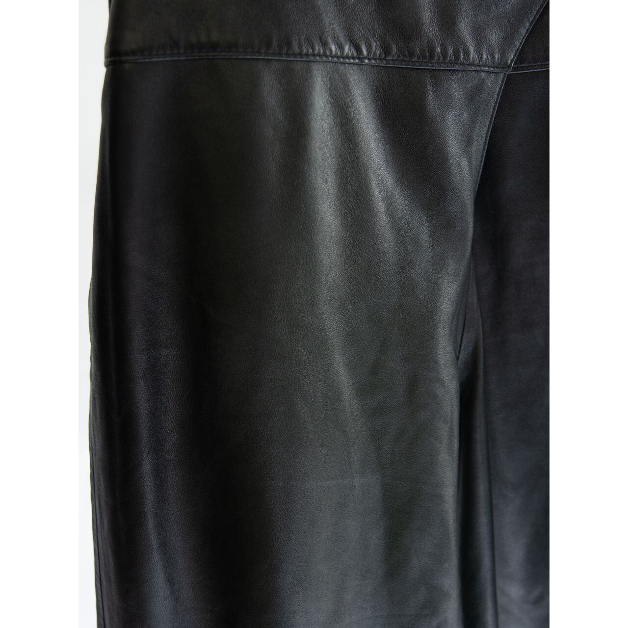【Unknown brand】Leather crossover wide pants（レザー クロスオーバー ワイドパンツ）
