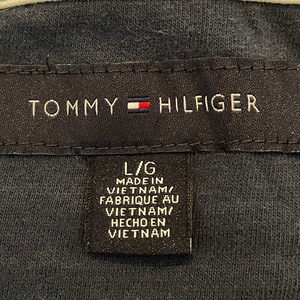 【Tommy Hilfiger】 長袖 Tシャツ ロンt ワンポイント ロゴ トミーファルフィガー