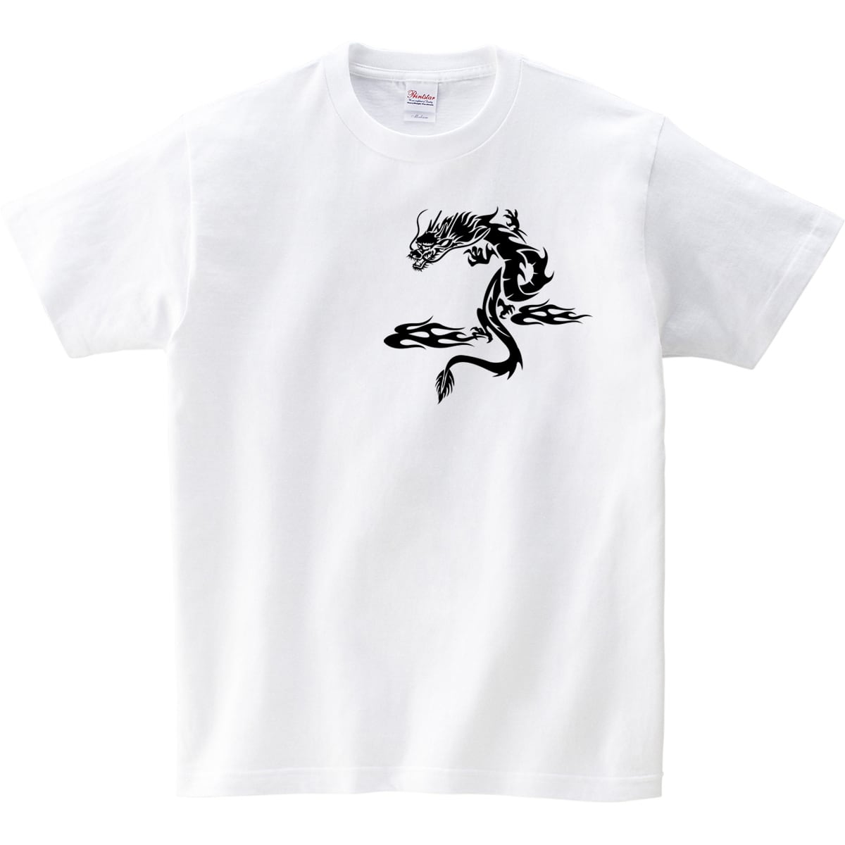 神龍（ドラゴン） Tシャツ am39 おもしろTシャツ ギフト プレゼント イラスト トライバル柄 タトゥーデザイン