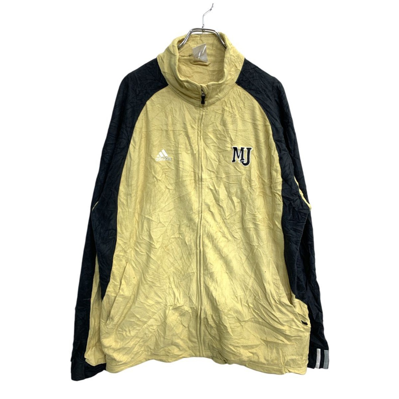 adidas フリースジャケット XLサイズ アディダス イエロー ブラック 