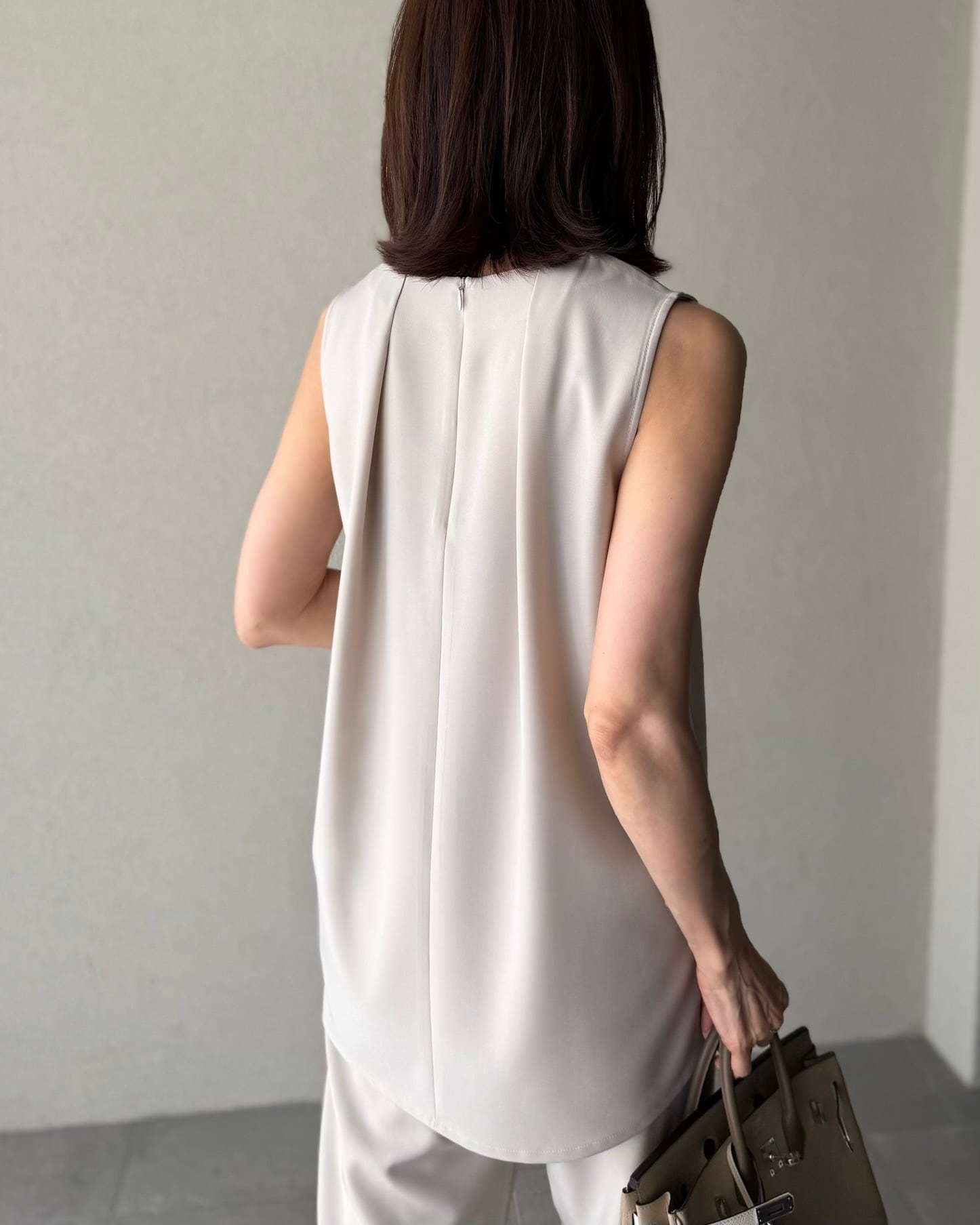 SYSORUS×akko3839 バックタックスリーブレスプルオーバー B015-26