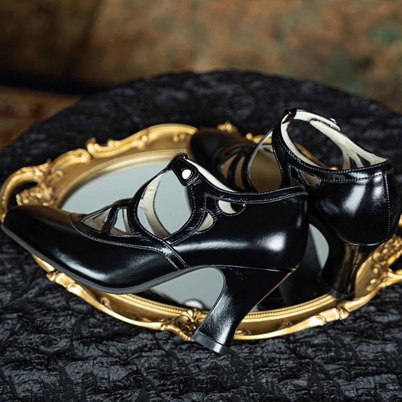 ミスティックバタフライ　アンクルストラップシューズ　M25060