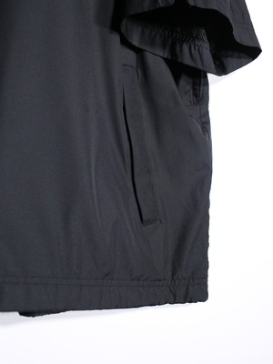 mock neck design half snap s/s pullover