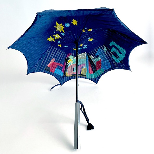 着物で作る日傘　無双仕立て　Handmade parasol with "KIMONO" fabric, "MUSOU" tailoring